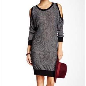 🆕 Go Couture Cold Shoulder Sweater Dress